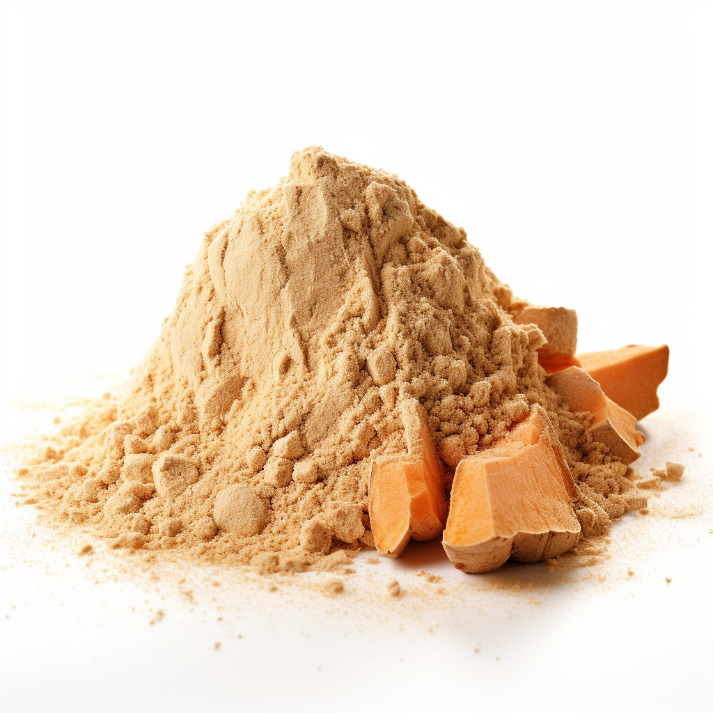 Illustrated benefits of sweet potato in a nutritious context.