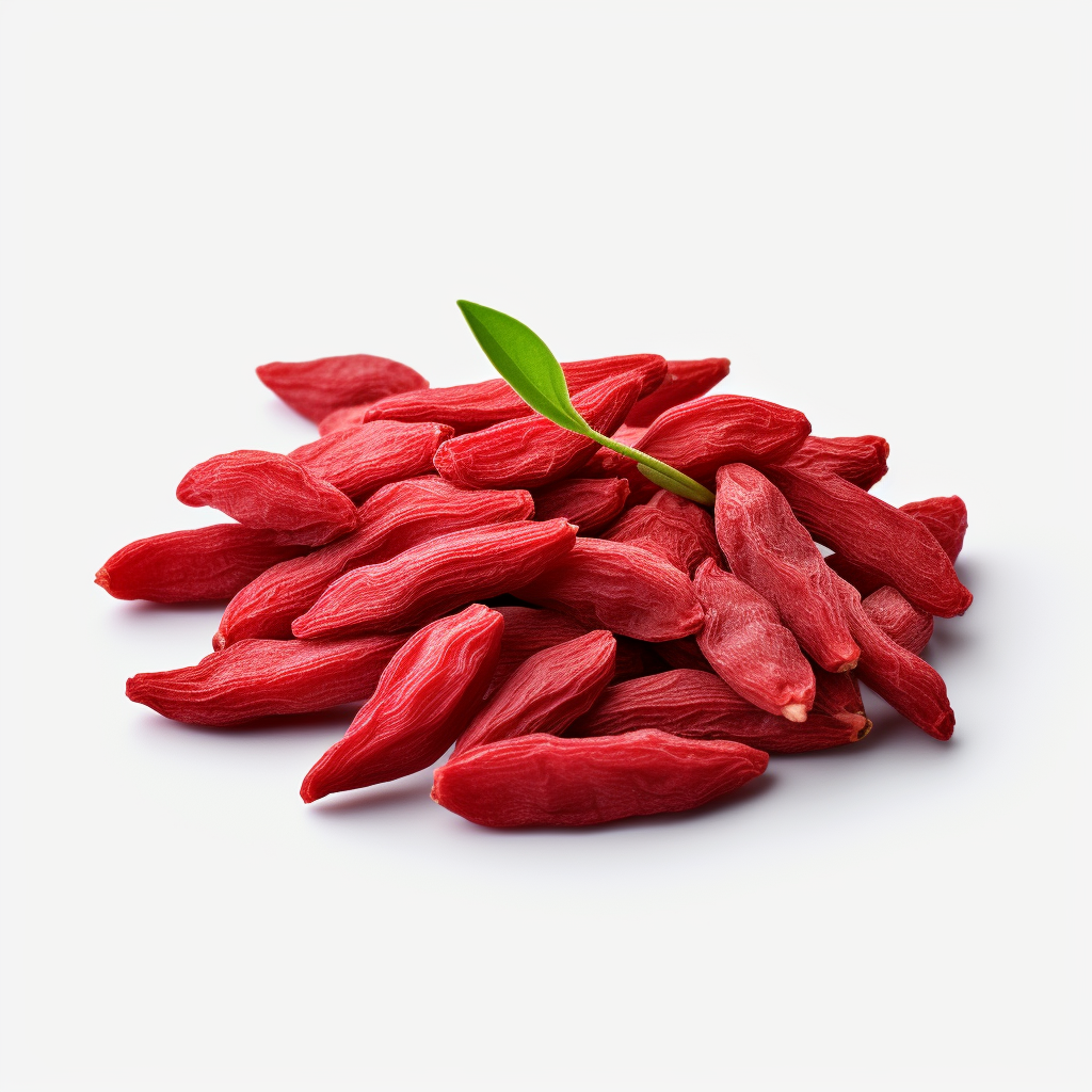 Infographic showing top benefits of Goji Berries.