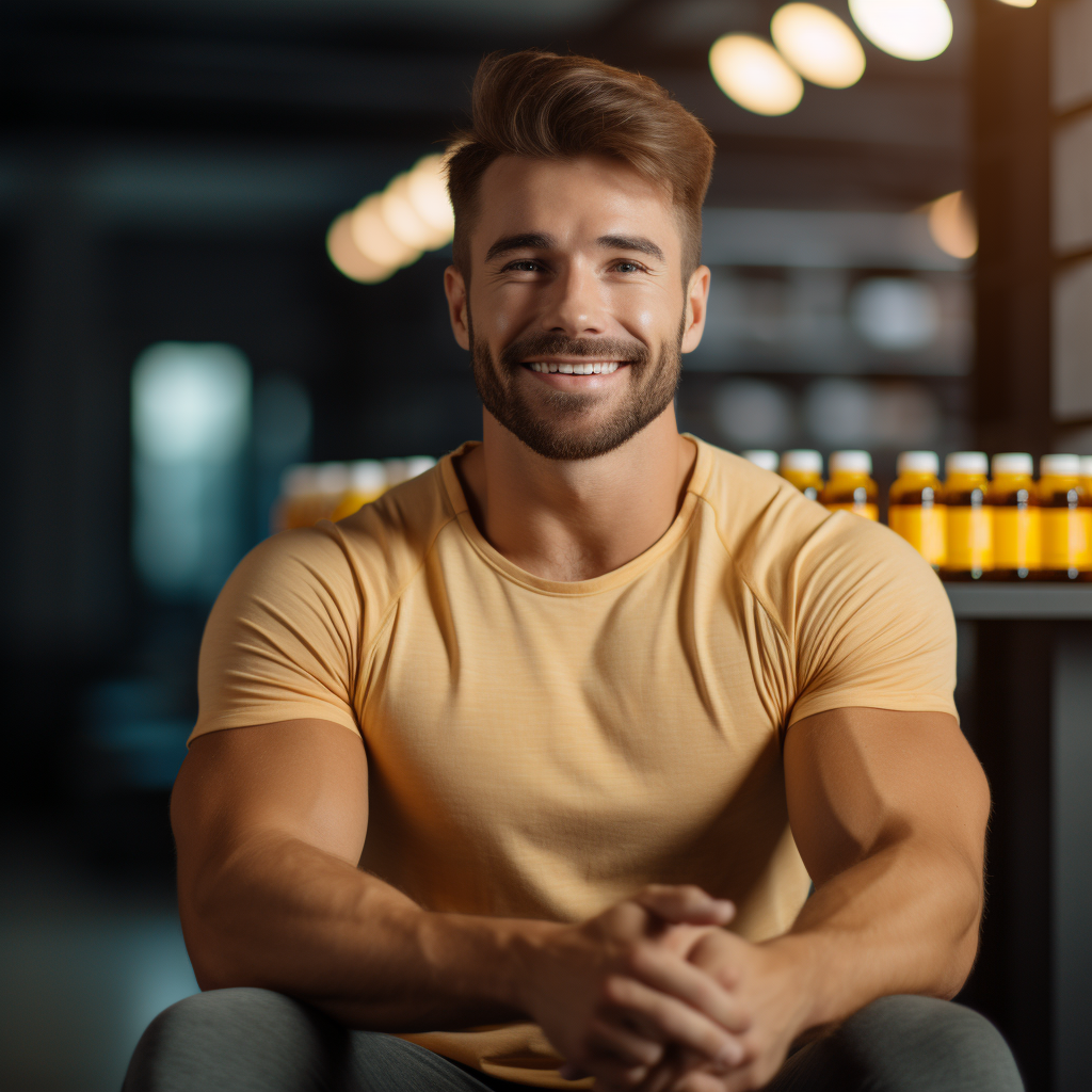 Infographic on Vitamin B Complex boosting testosterone levels.