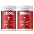 Load image into Gallery viewer, Pair of Reddy Red Organic Superfood Powder bottles side by side, illustrating the dual-pack option for customers looking to extend their supply of nutrient-rich superfood.