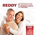 Load image into Gallery viewer, Happy customer adding Reddy Red Organic Superfood Powder to a breakfast bowl, illustrating daily use in a real-life setting.