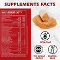 Load image into Gallery viewer, Close-up of the supplement facts label on Reddy Red Organic Superfood Powder packaging, showing detailed nutritional information including vitamin content and serving size.