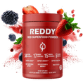 Load image into Gallery viewer, Front view of the Reddy Red Organic Superfood Powder packaging, featuring a clean, modern design with a clear label listing all organic ingredients, set against a white background.
