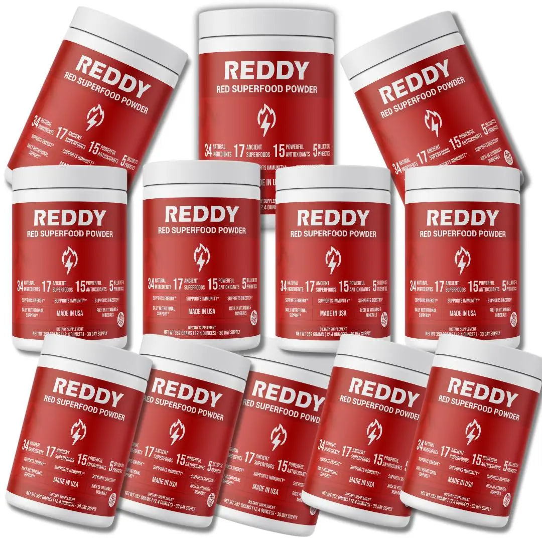 Reddy 12-Pack Bundle - Reddy4.com - Red Superfood Powder 