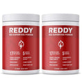 Load image into Gallery viewer, Pair of Reddy Red Organic Superfood Powder bottles side by side, illustrating the dual-pack option for customers looking to extend their supply of nutrient-rich superfood.

