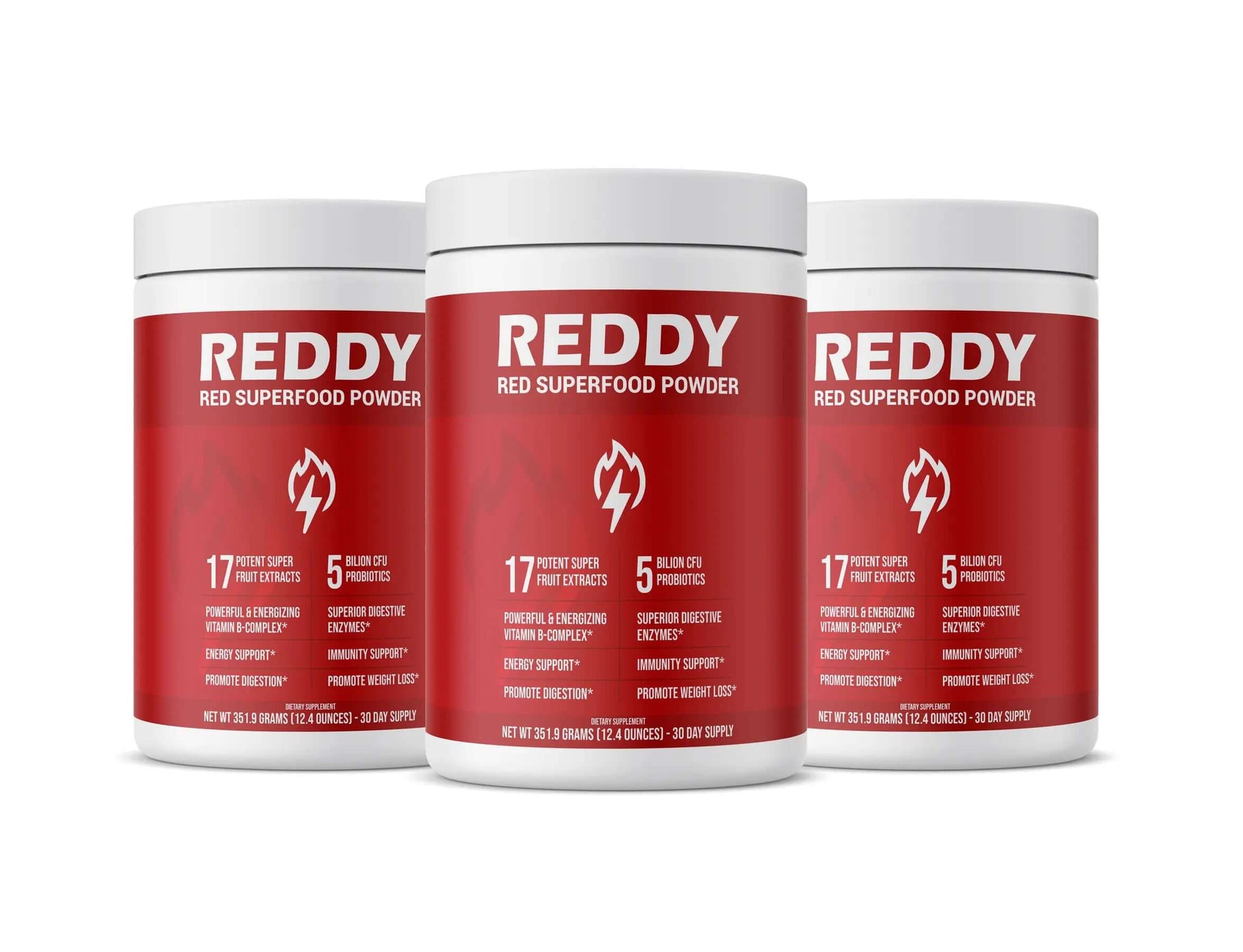 Reddy Red Organic Superfood Powder - 3 Bottles